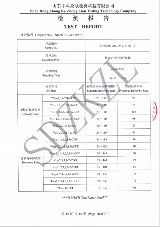 9月份二噁英废气检测报告(图4)